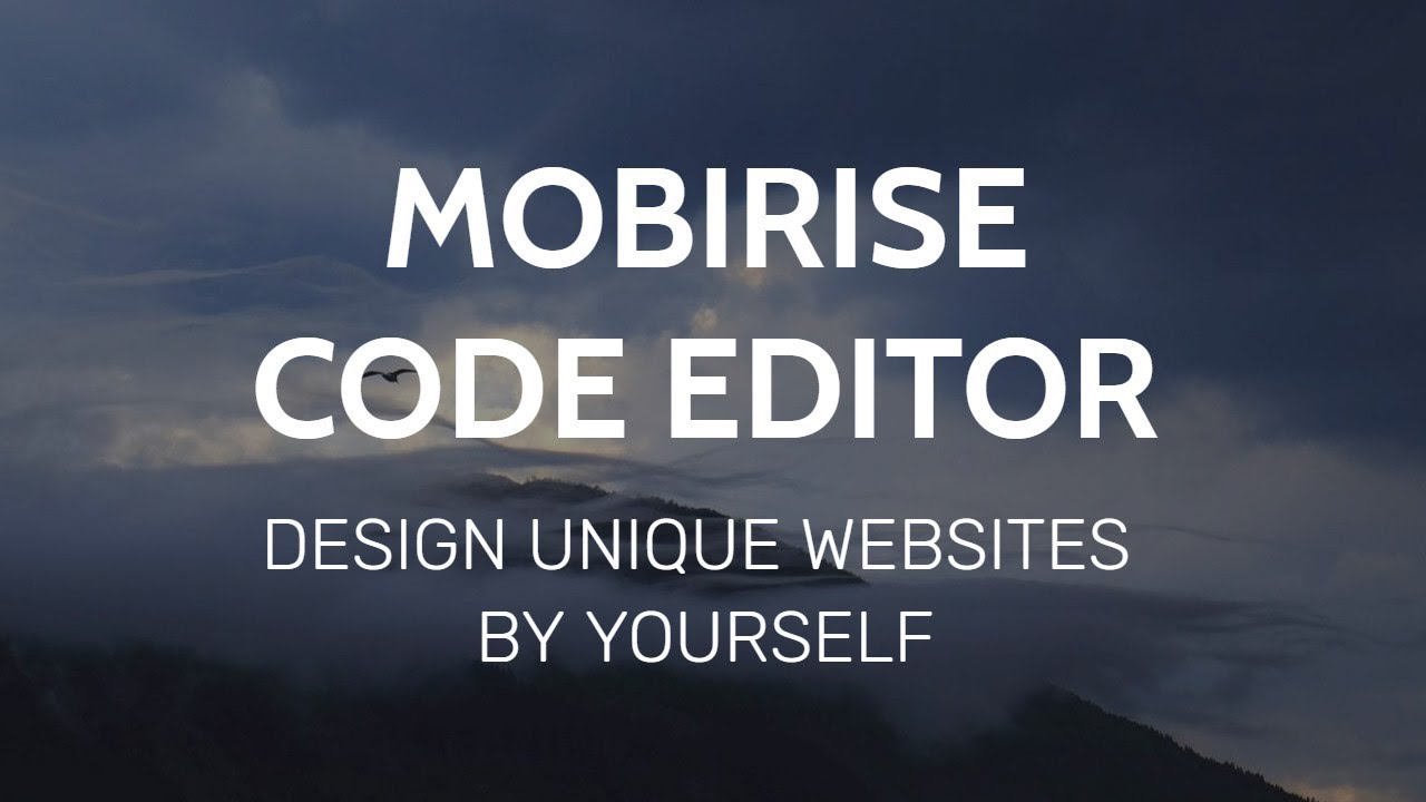 mobirise code editor free